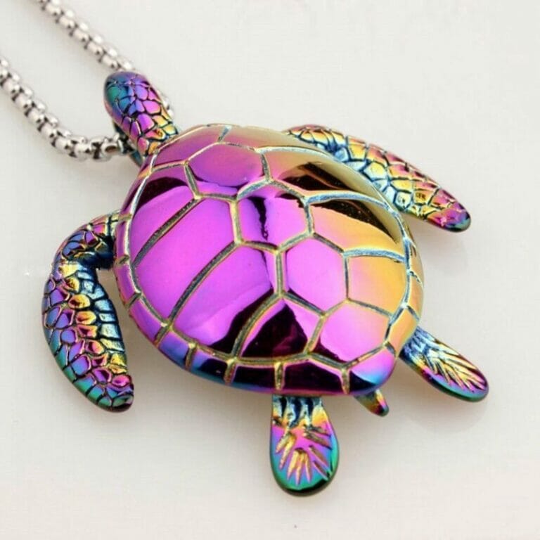 Collier Artisanal Tortue En Laiton Et Cornaline – Madagascar – Neuf Avec étiquettes